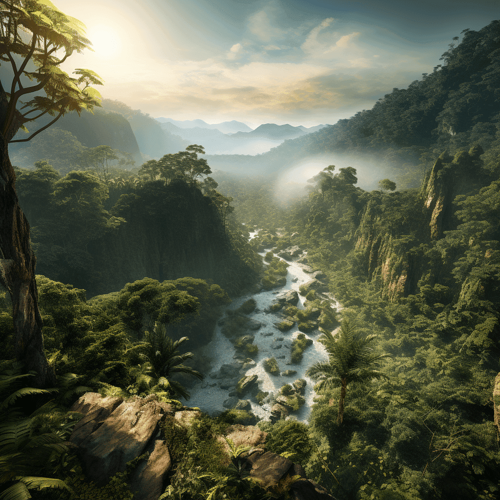 Atmosphärischer Hintergrund Jungle